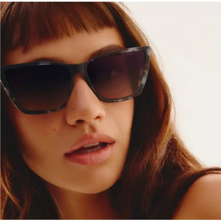 Quay Sunglasses Call The Shots Storm Tort Frame / Smoke Taupe Lens