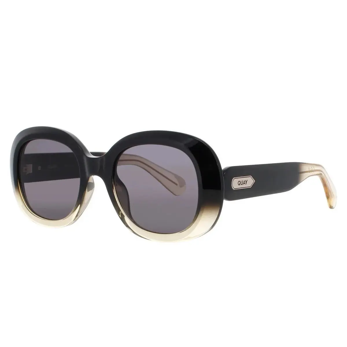 Quay Women`s Impromptu NO-NS-2328 Black Yellow Frame/smoke Lenses Sunglasses