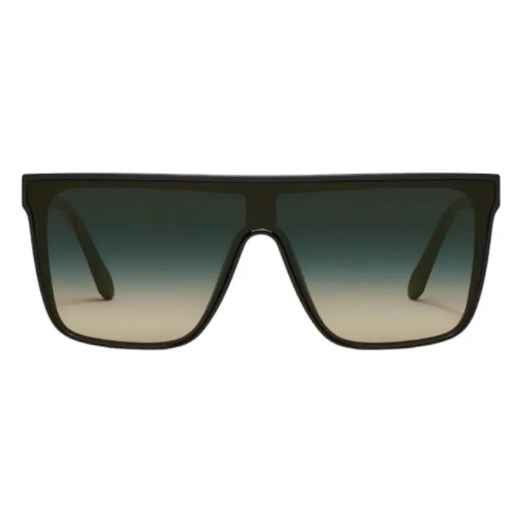 Quay Australia Sunglasses Nightfall Black Frame / Palm Taupe Lens Shield Unisex