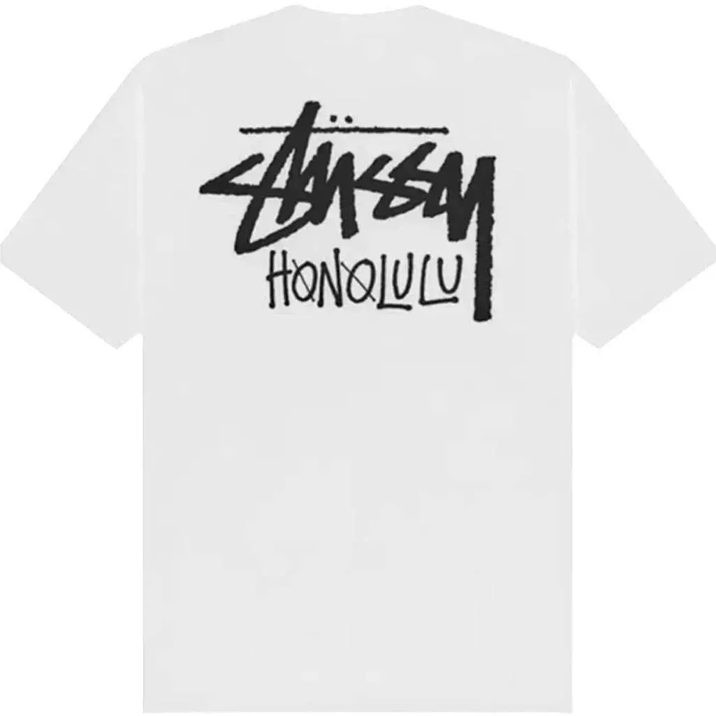 Stussy Honolulu Chapter White Short Sleeve T Shirt Mens XL 3903970
