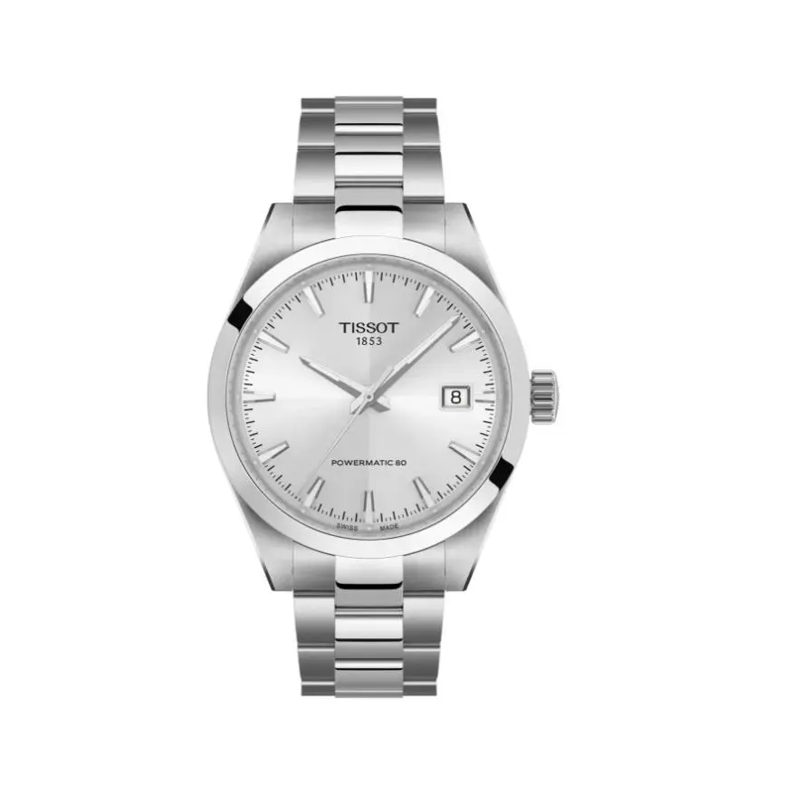 Tissot Gentleman Powermatic 80 Automatic Silver Dial Men Watch T1658071103100