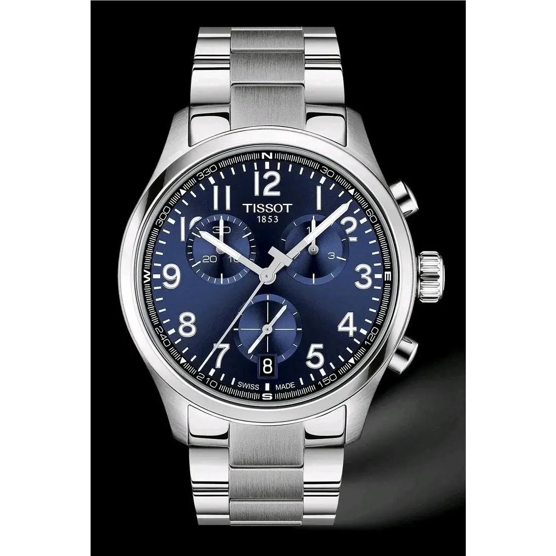 Tissot Chrono L Quartz 42mm Blue Dial Steel Men`s Watch T116.417.11.042.00