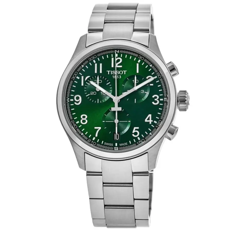 Tissot Chrono L 42mm Green Dial Stainless Men`s Watch T116.417.11.092.00