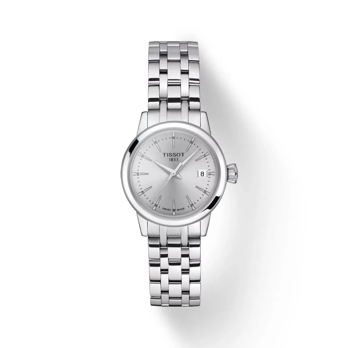 Tissot Classic Dream Sliver Tone Stainless Steel Ladies Watch T1292101103100 - Dial: Silver, Band: Silver, Bezel: Silver