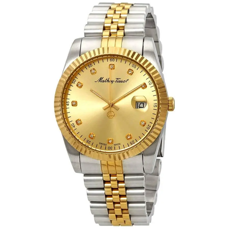 Mathey-tissot H710BDI Mathey II Gold Dial 40 mm Men`s Watch