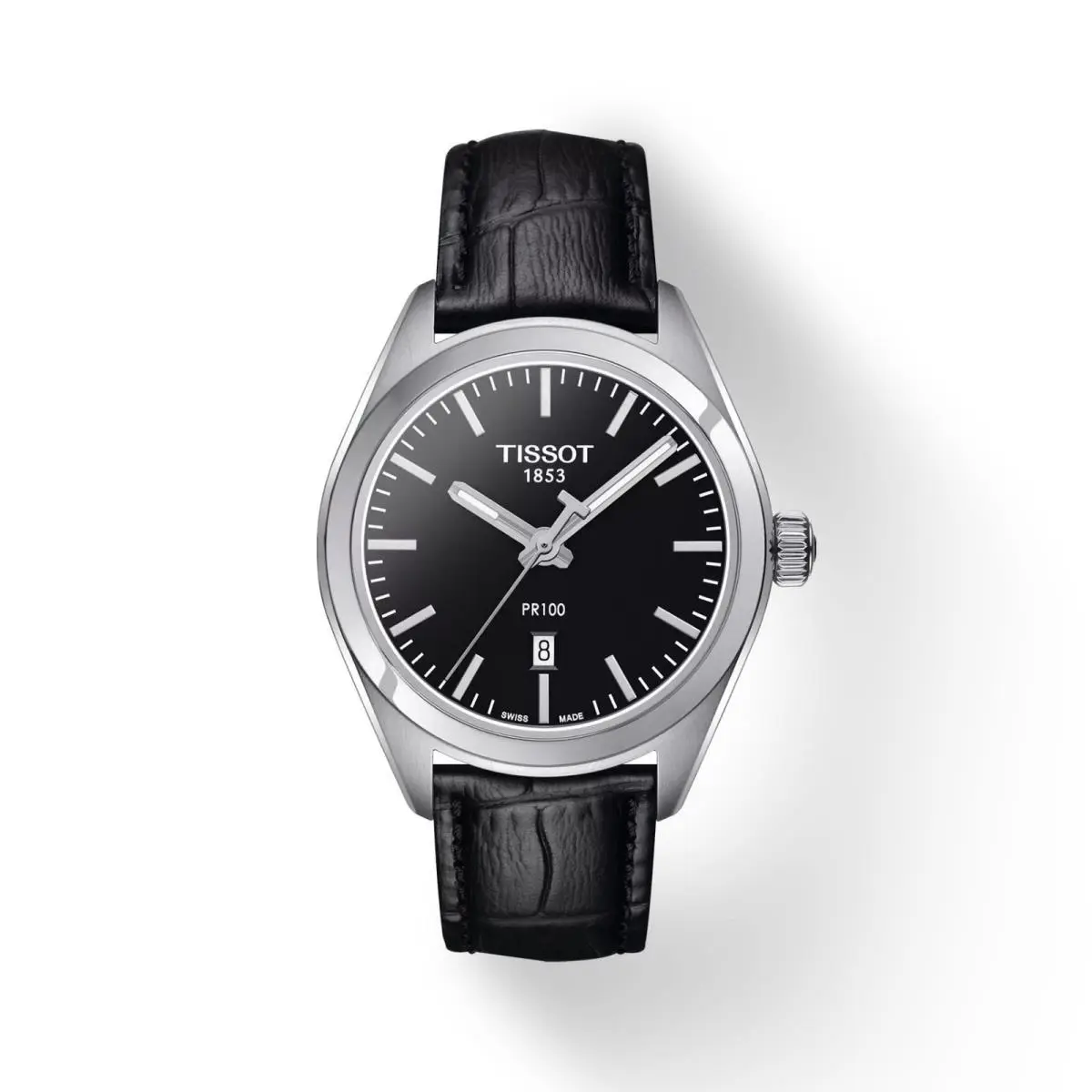 Tissot PR 100 33mm Black Leather Women`s Watch T1012101605100
