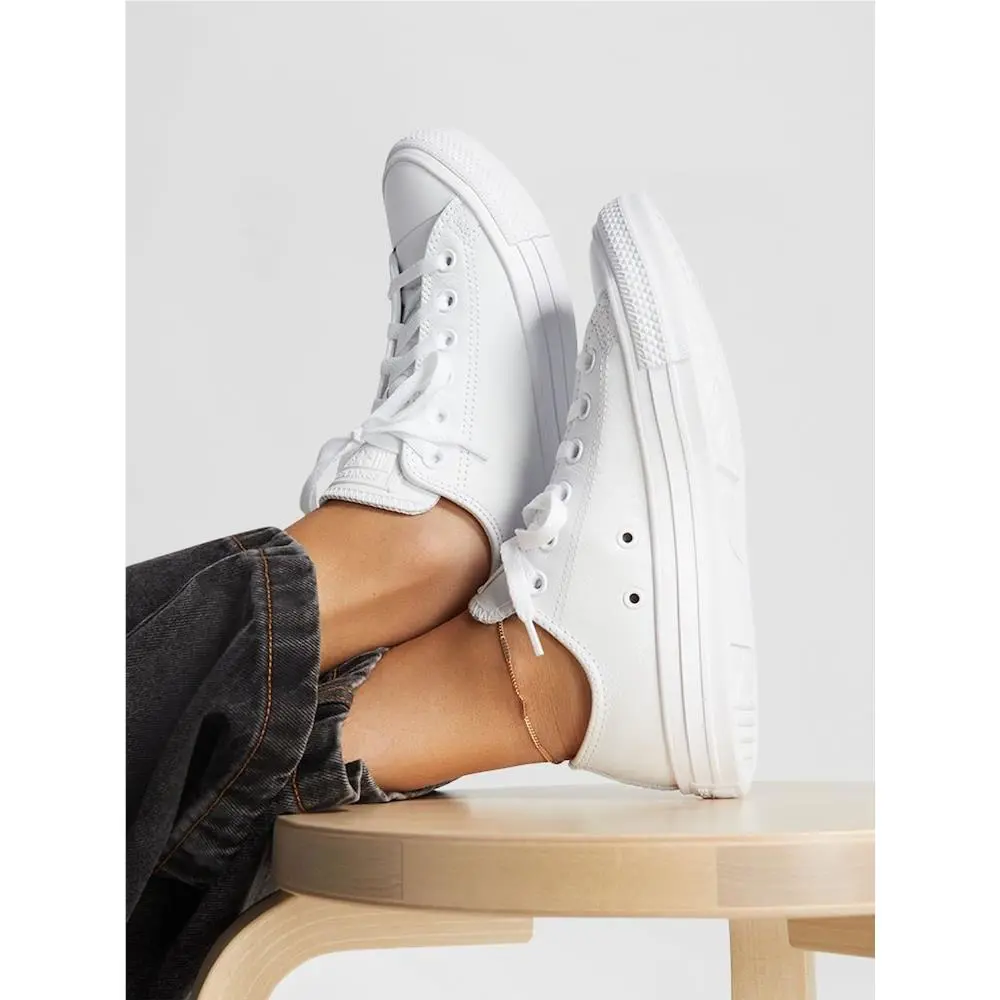 Converse shoes - Converse Chuck Taylor All Star Leather Ox - 136623C - White 3