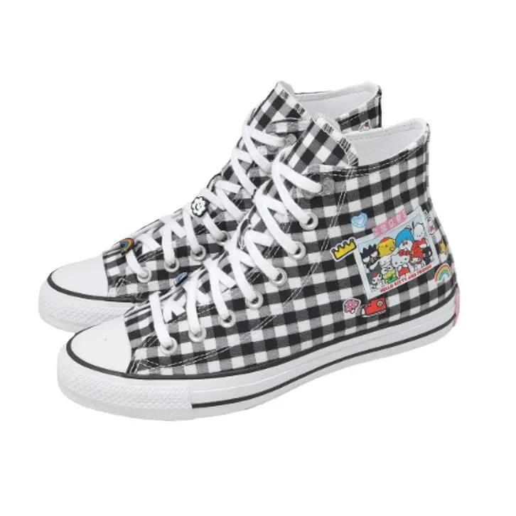 Converse shoes - Black/White/Pink 9