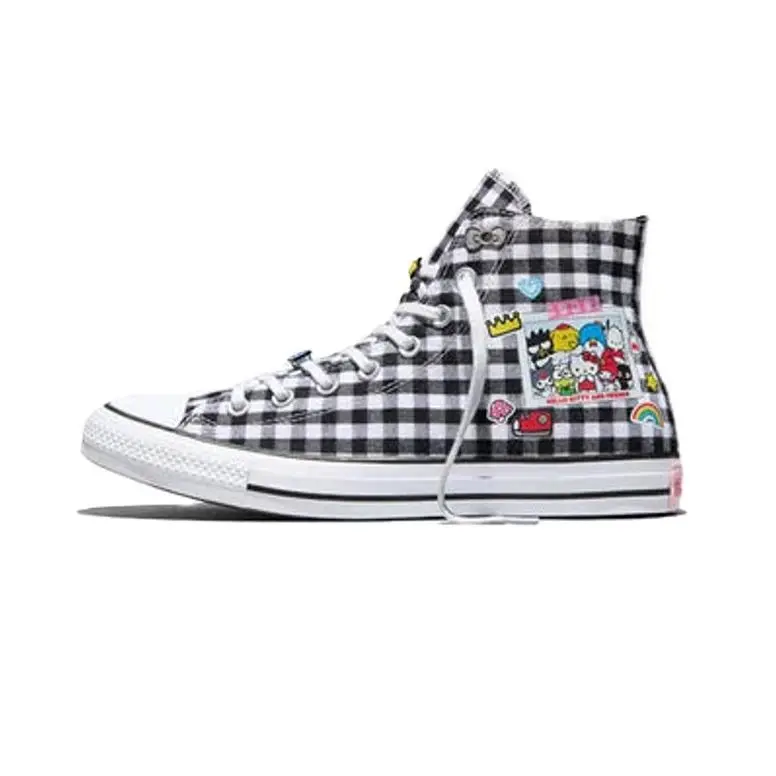 Converse shoes - Black/White/Pink 12