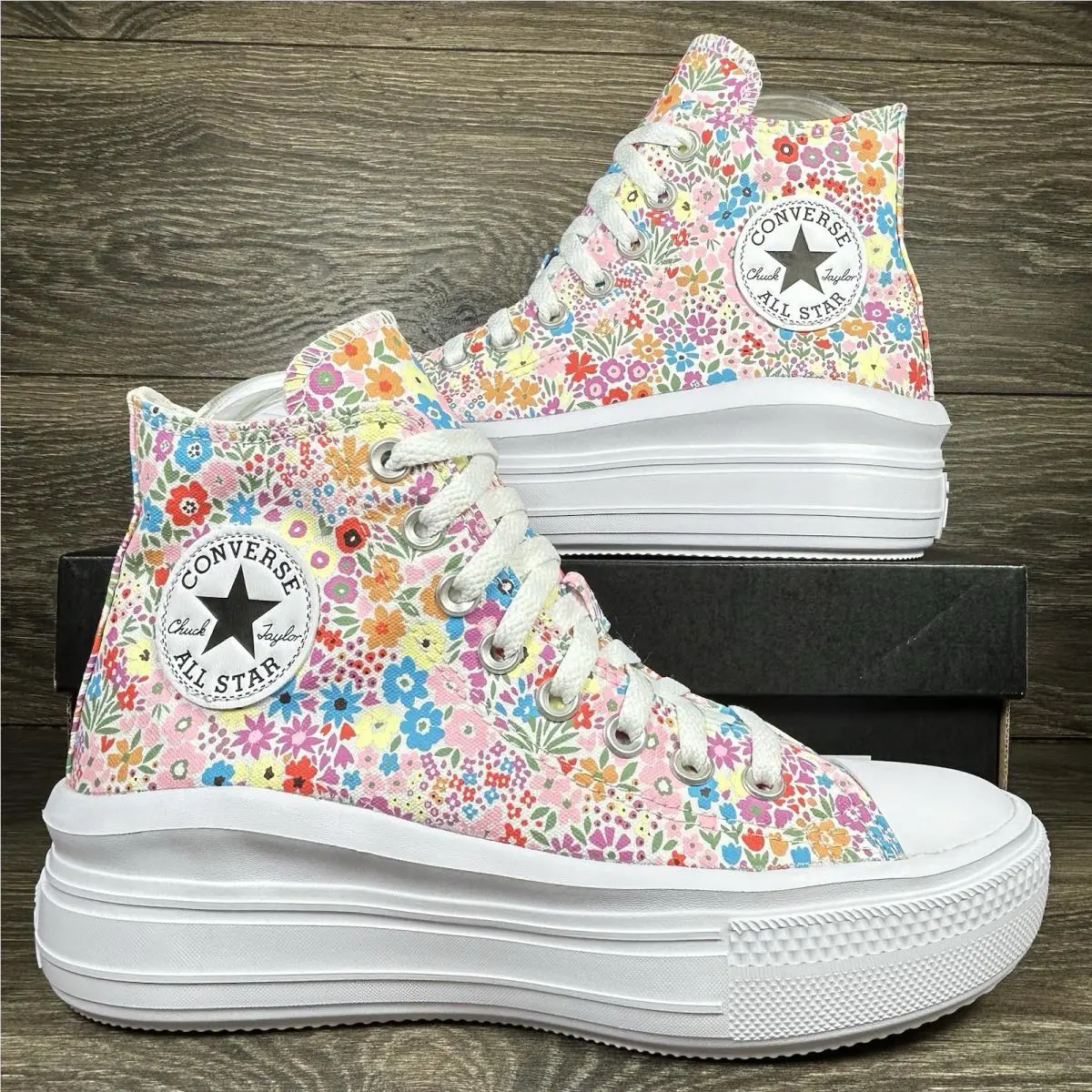 Converse shoes - Converse Chuck Taylor All Star Move Hi - White 7