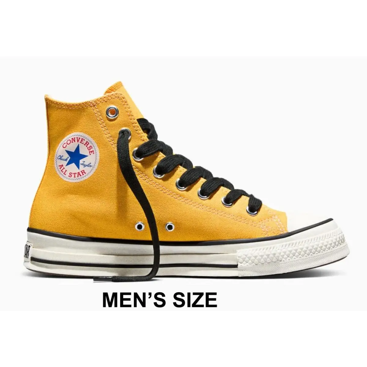 Chuck Taylor Throwback High Top Unisex Men`s Women`s Sneakers Kicks Yellow by Converse