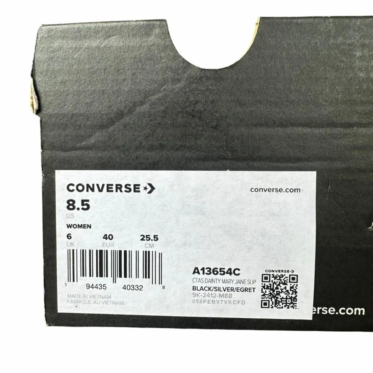 Converse shoes - Converse Chuck Taylor All Star Dainty - A13654C - Black (UPC: 194435403328) 6