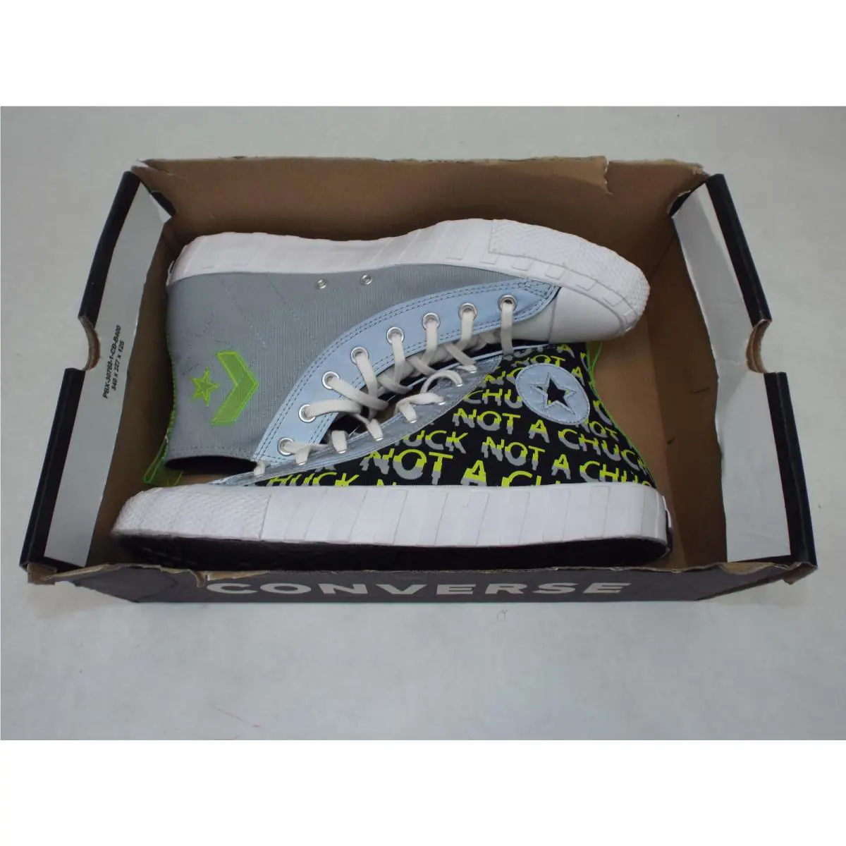 Converse shoes - UNT1TL 3D Hi - 169675C - Black & Lemon Venom 2