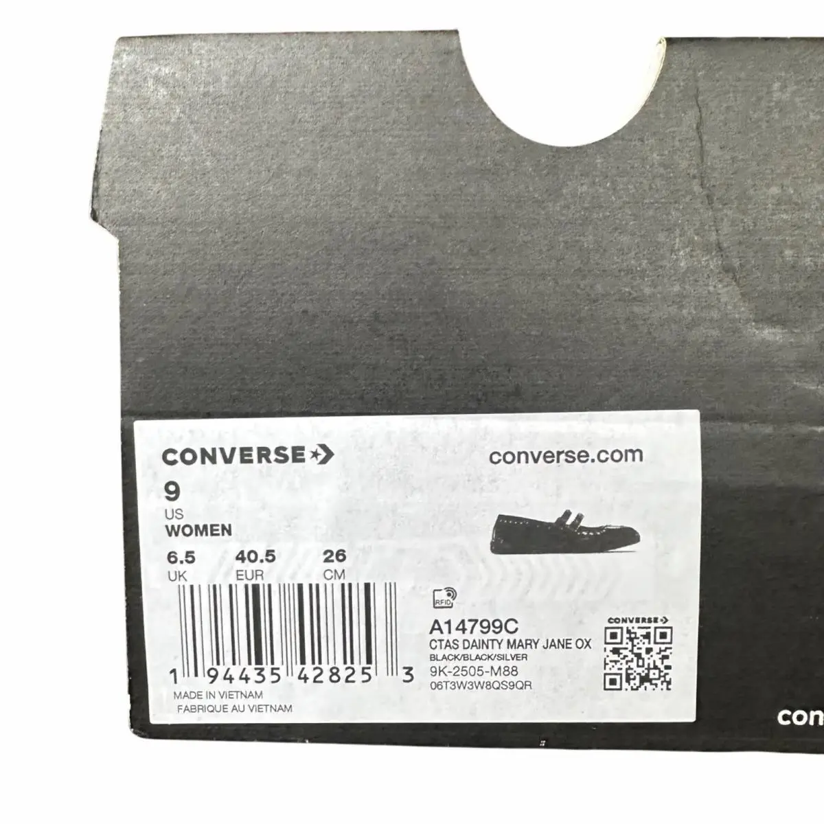 Converse shoes - Converse Chuck Taylor All Star Dainty - A14799C - Black (UPC: 194435428253) 7
