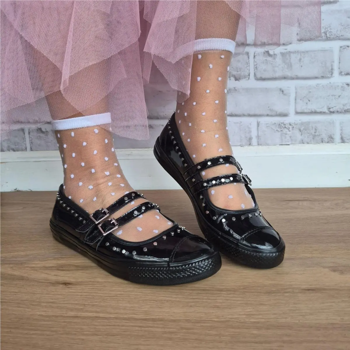 ⭐converse Chuck Taylor Dainty Mary Jane Sz 7 Women`s Shoes Studded Black A14799C by Converse