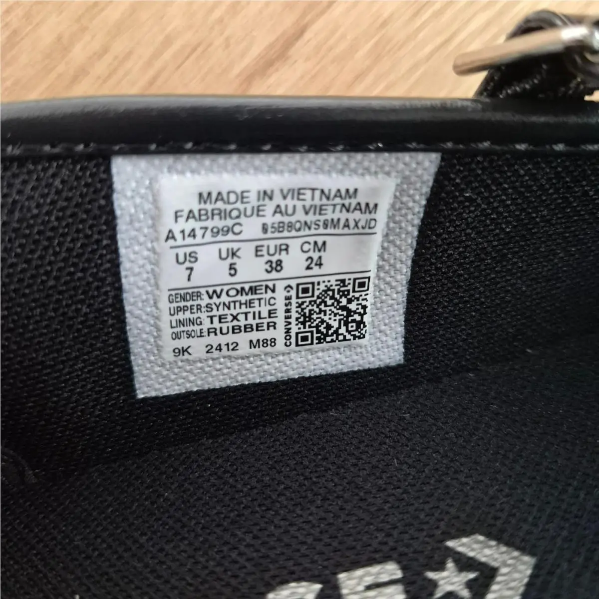 Converse shoes - Converse Chuck Taylor All Star Dainty - A14799C - Black (UPC: 194435428215) 8