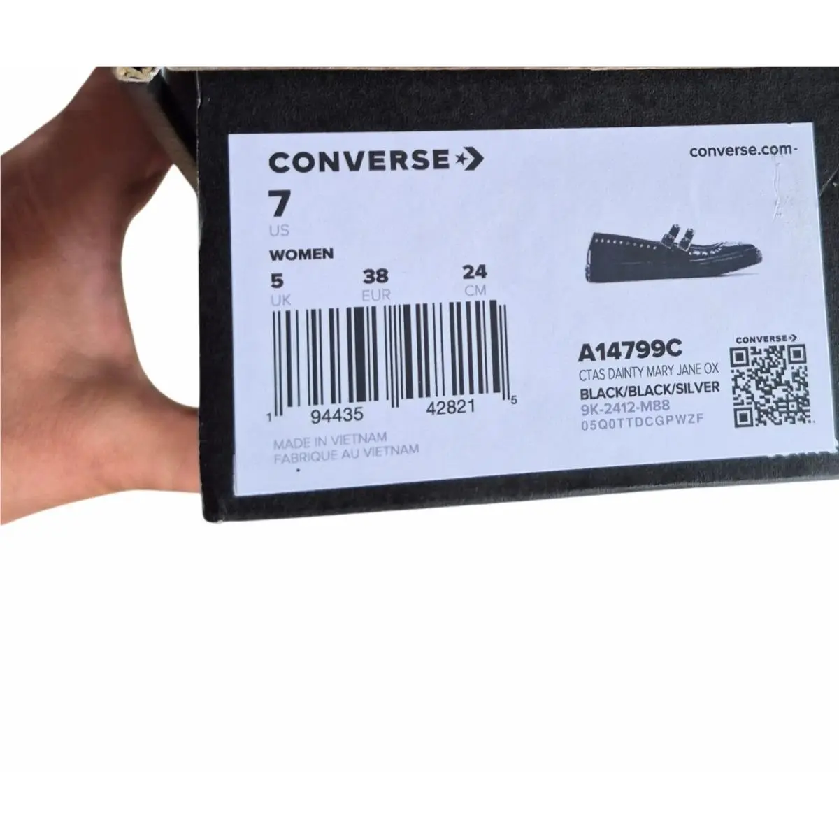 Converse shoes - Converse Chuck Taylor All Star Dainty - A14799C - Black (UPC: 194435428215) 5