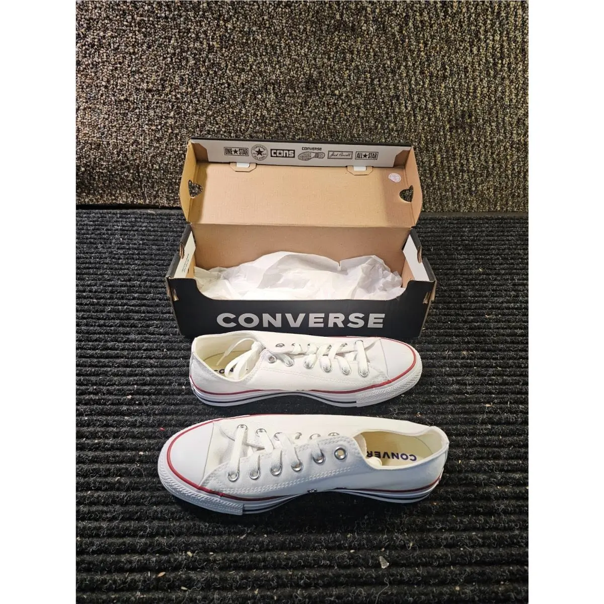 Converse W7652 US 10 Chuck Taylor All Star Oxford Womens Shoes Optical White