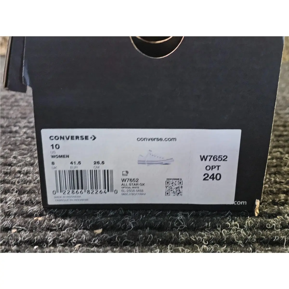 Converse shoes - W7652 - W7652 - Optical White, Main: White (UPC: 022866822640) 8