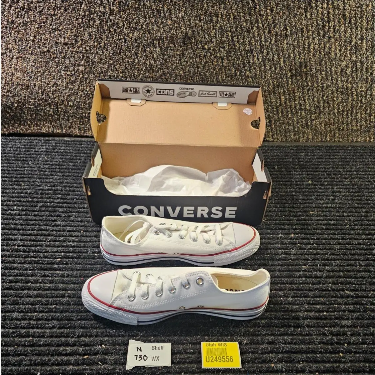 Converse shoes - W7652 - W7652 - Optical White, Main: White (UPC: 022866822640) 9
