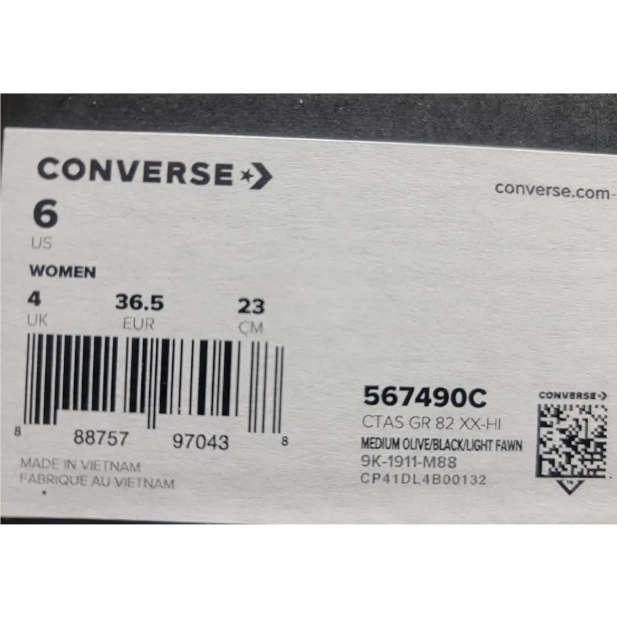 Converse shoes - GR-82 XX - 567490c - Medium Olive 8