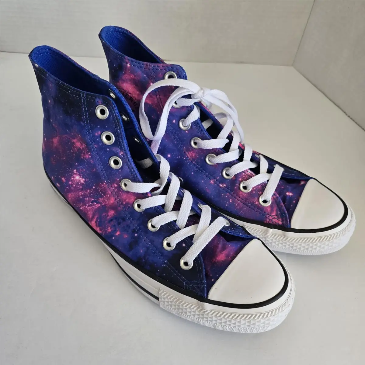 Converse Chuck Taylor All Star Hi Galaxy Hyper Royal Pink White Women 10 565207F