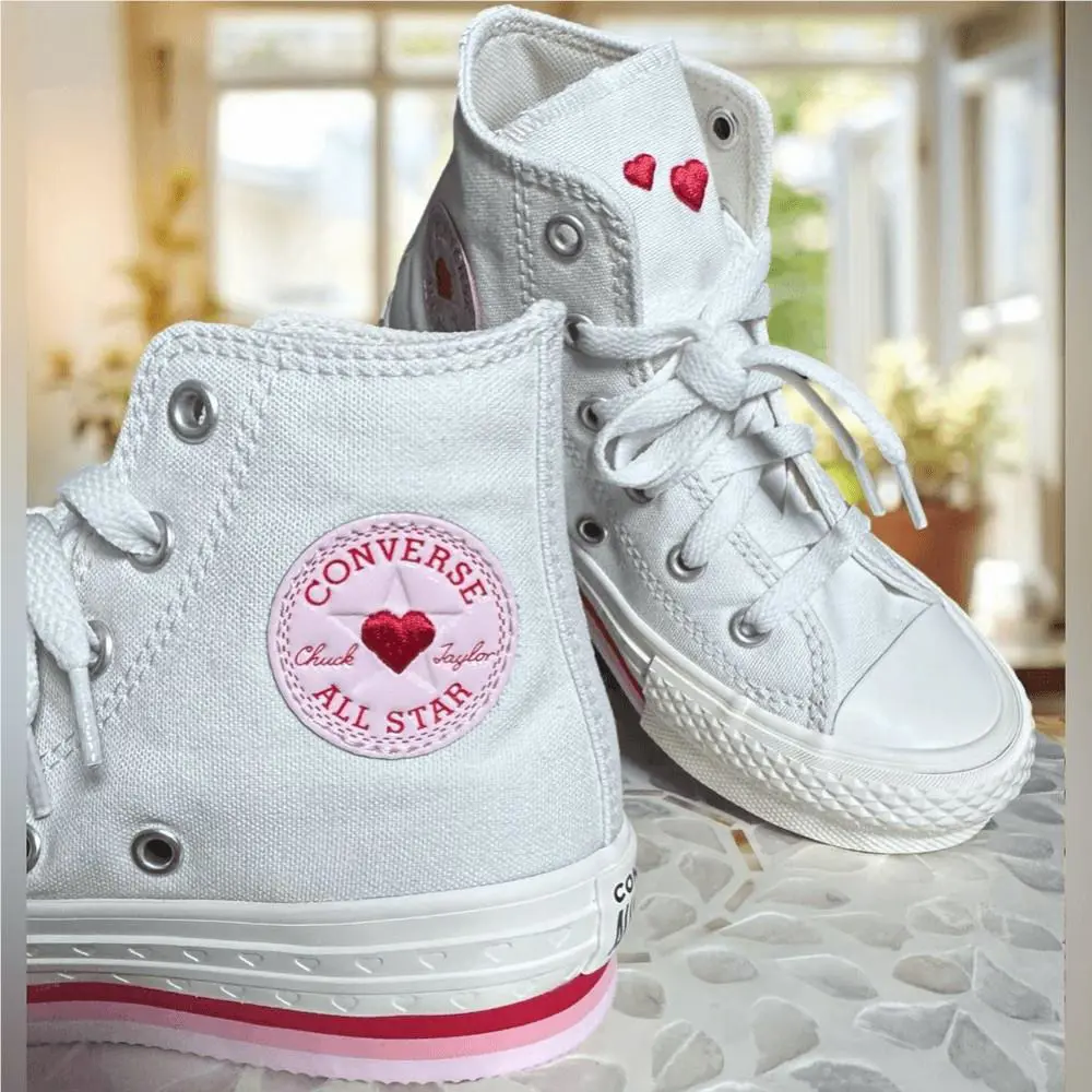Converse shoes - Converse Chuck Taylor All-Star Hi-top Lift `Valentines` Sneakers - Multicolor, Exterior: Multicolor 0