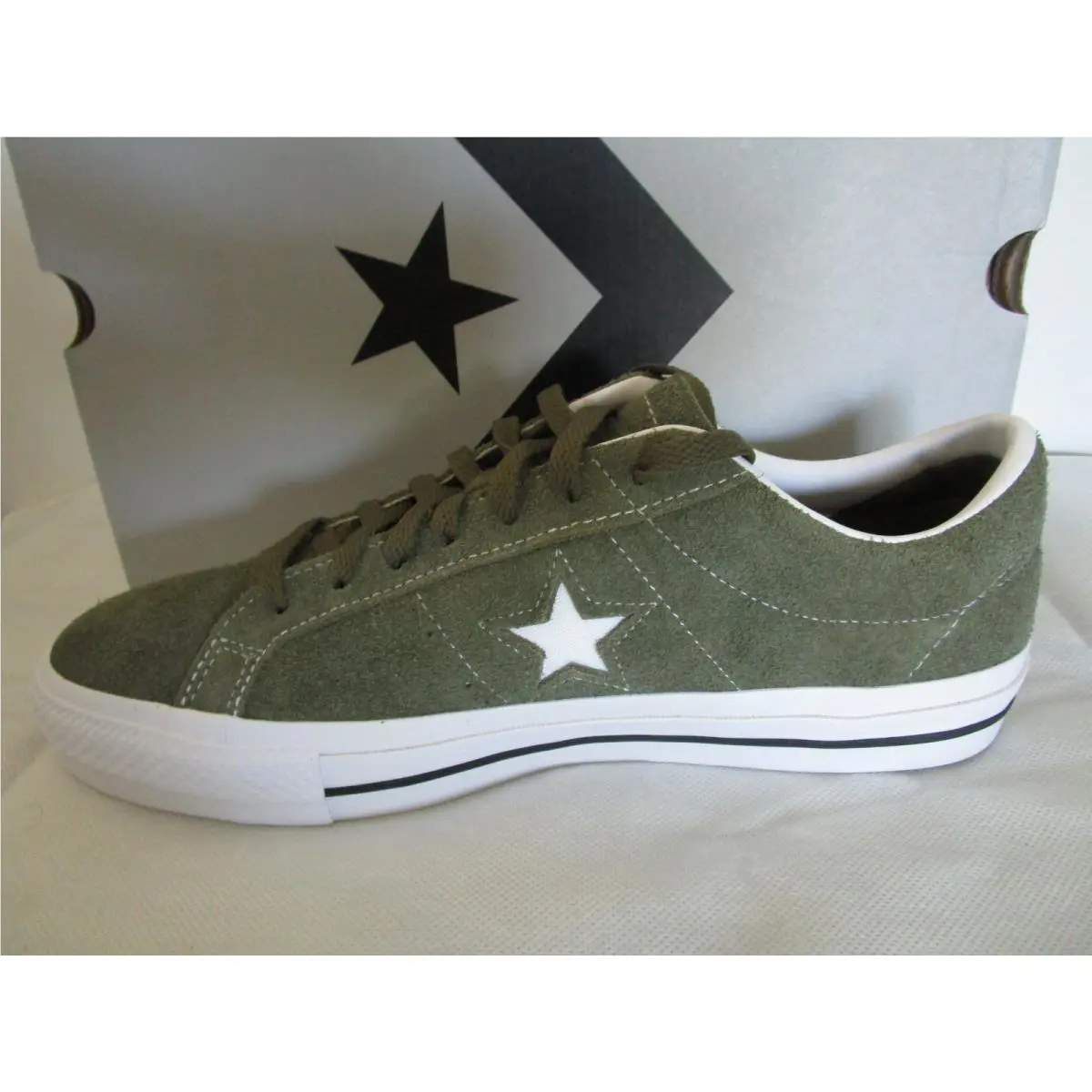 Converse shoes - Converse One Star Pro - One Star Pro - A03219C - OLIVE GREEN (UPC: 194433953597) 6