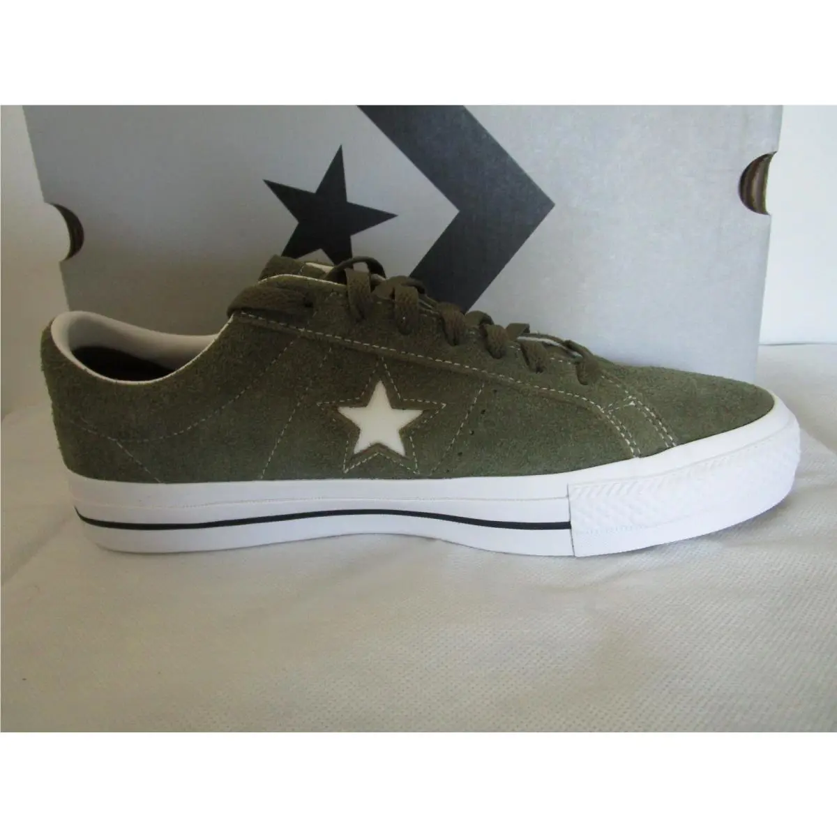 Converse shoes - Converse One Star Pro - One Star Pro - A03219C - OLIVE GREEN (UPC: 194433953597) 7