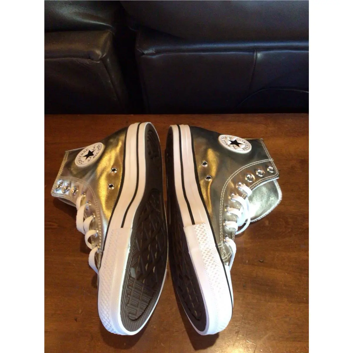 Converse shoes - Converse Chuck Taylor All Star High Top - A17953C - Silver 8