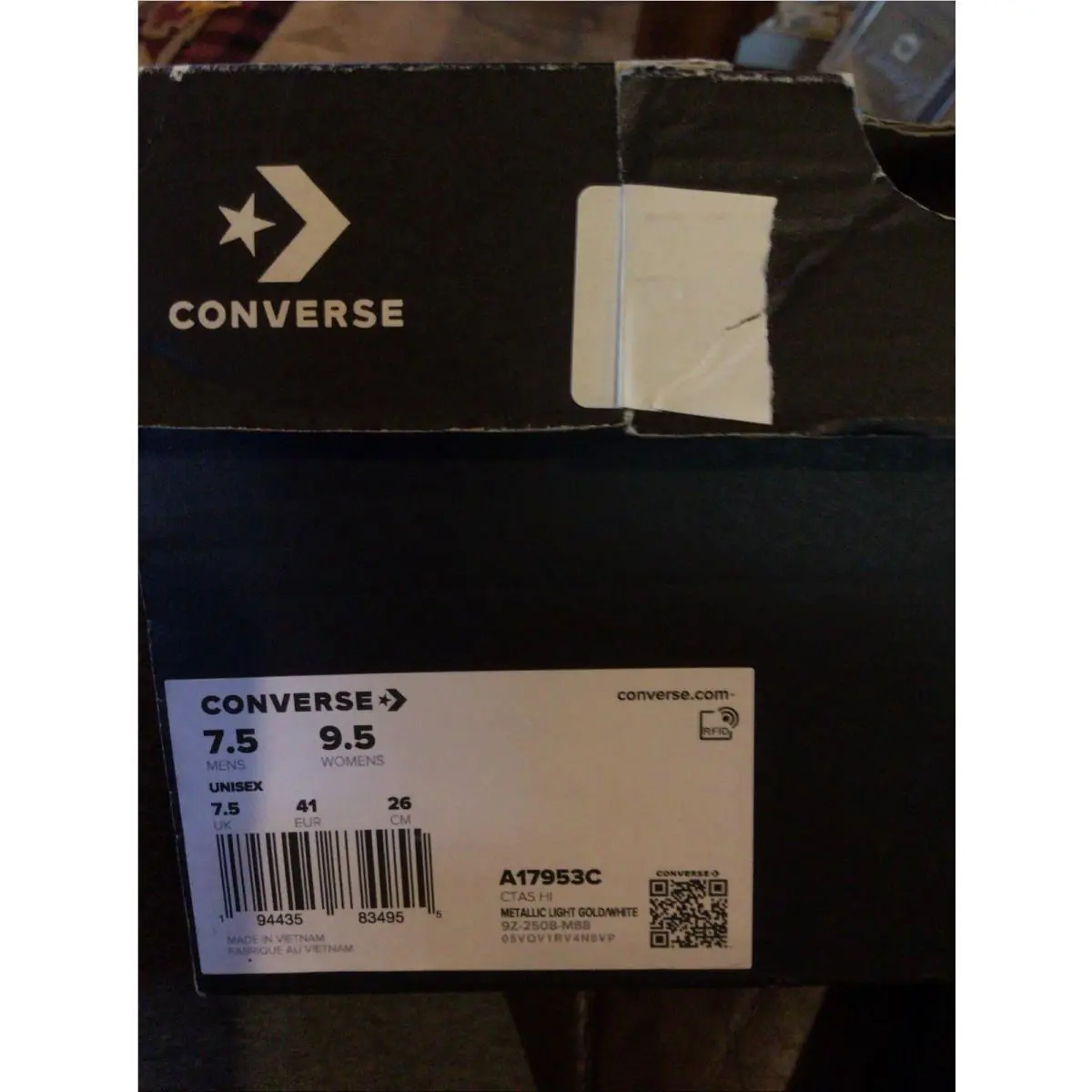 Converse shoes - Converse Chuck Taylor All Star High Top - A17953C - Silver 13