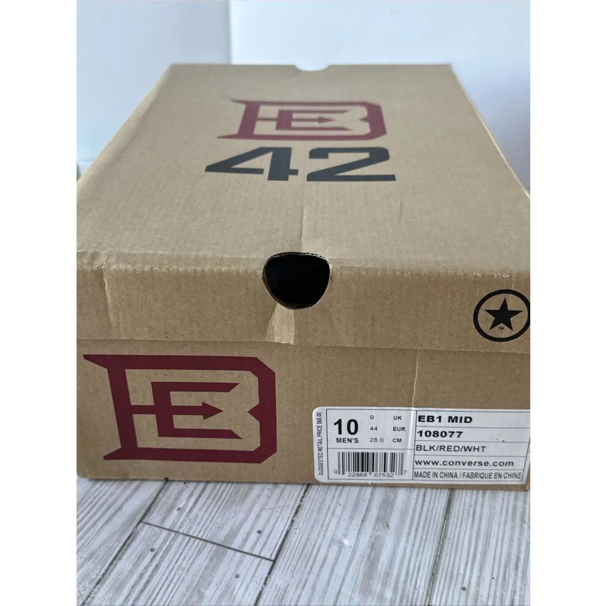 Converse shoes - Converse EB1 - 108077 - Black & Red (UPC: 0022868075327) 11