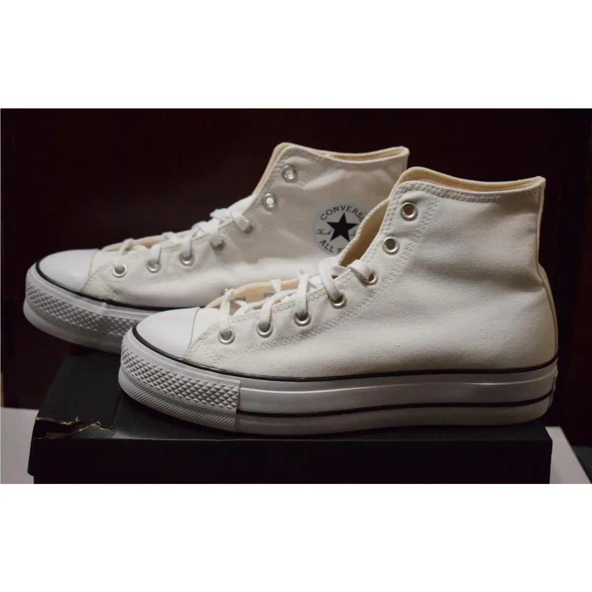 Converse shoes - White & Black 2