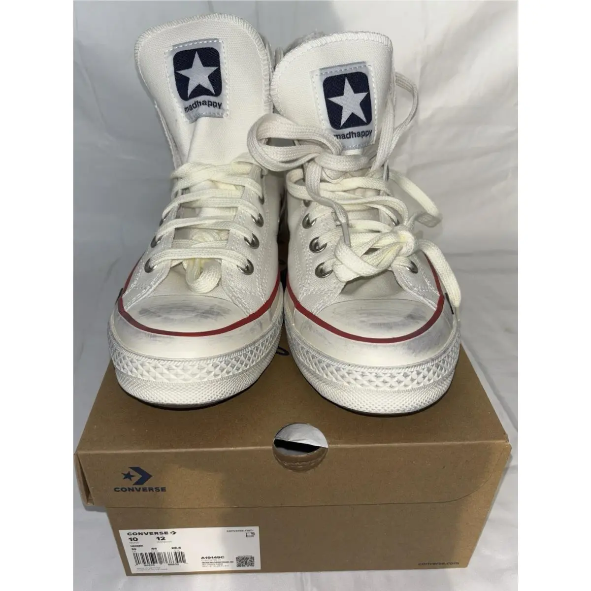 Converse Madhappy Allstar Chuck Taylor 70 Shoes A19149C White Mens 10 W 12