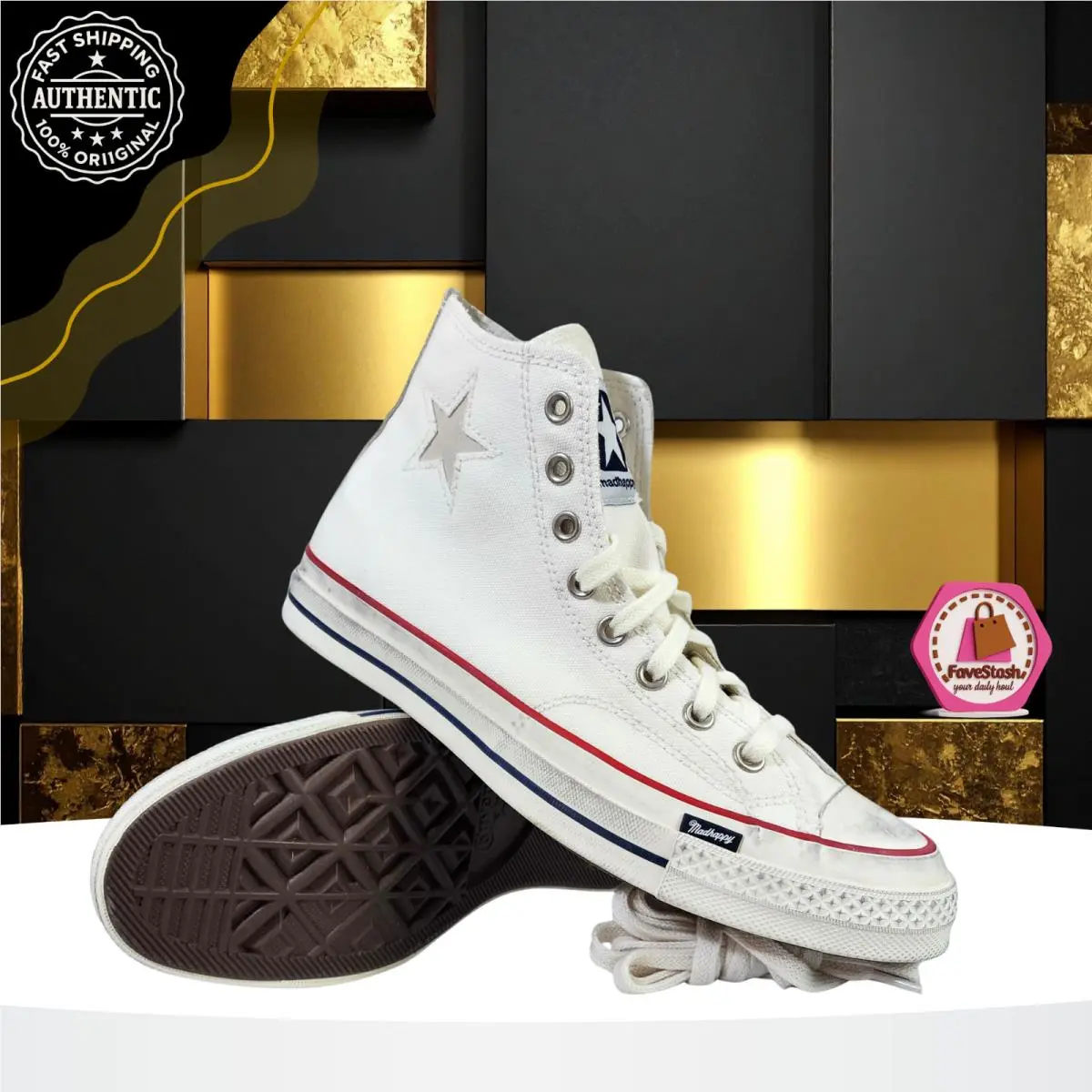 Converse shoes - Madhappy x Converse Chuck 70 - A19149C - White 0