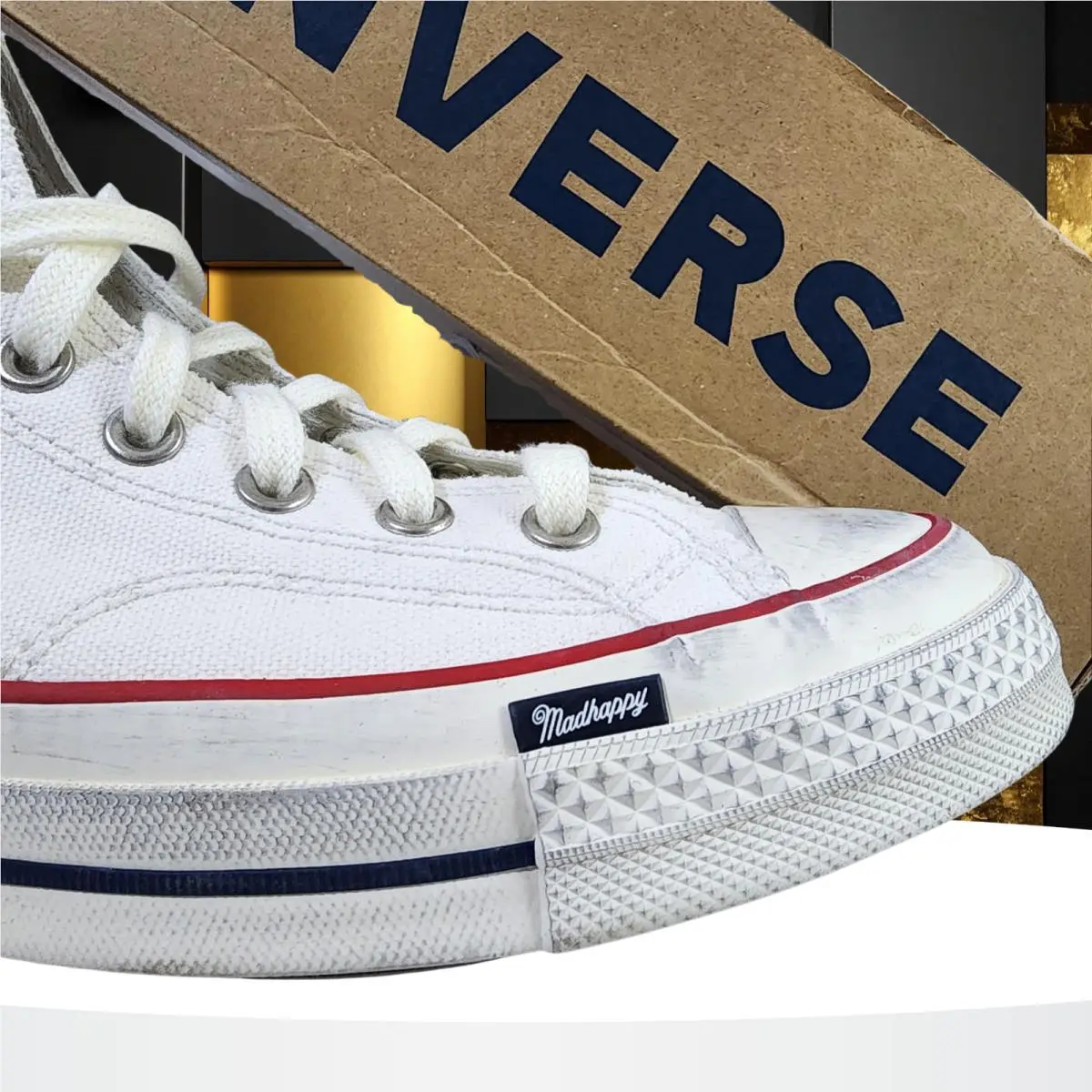 Converse shoes - Madhappy x Converse Chuck 70 - A19149C - White 4