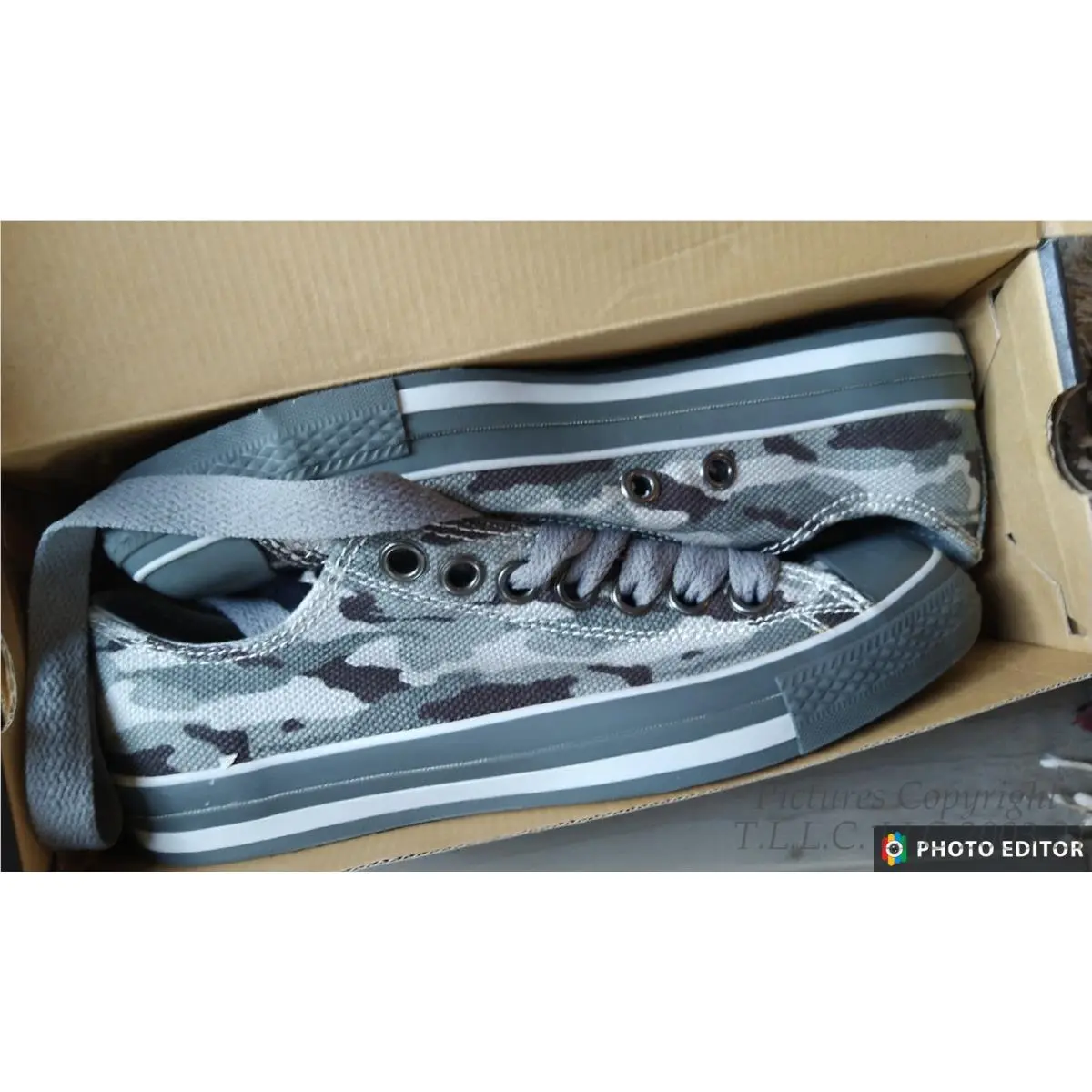 Converse shoes - 100300F - 100300F - BLACK AND CHARCOAL CAMO (UPC: 022865761728) 2