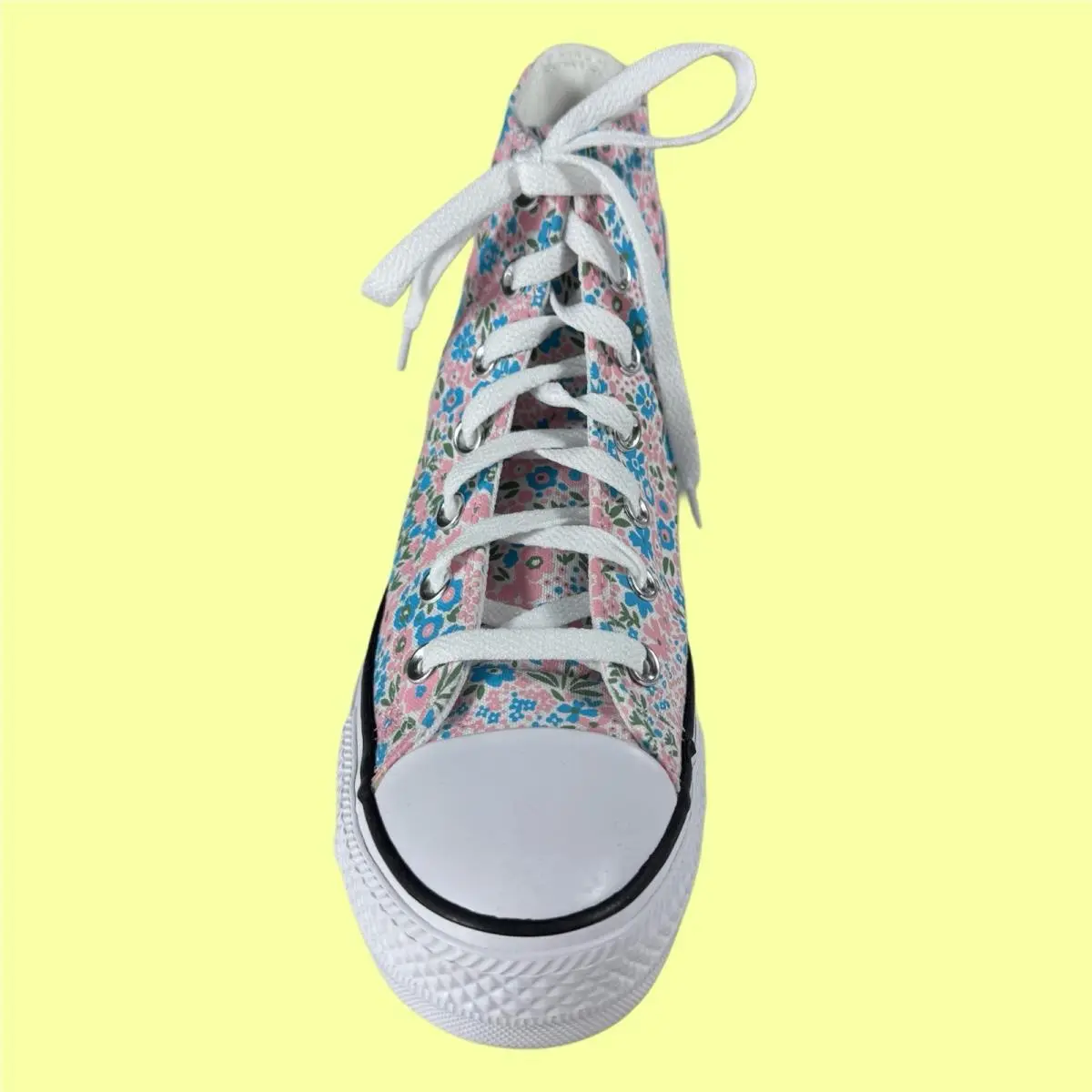 Converse shoes - Flowers - Flowers - Pink & Blue 1