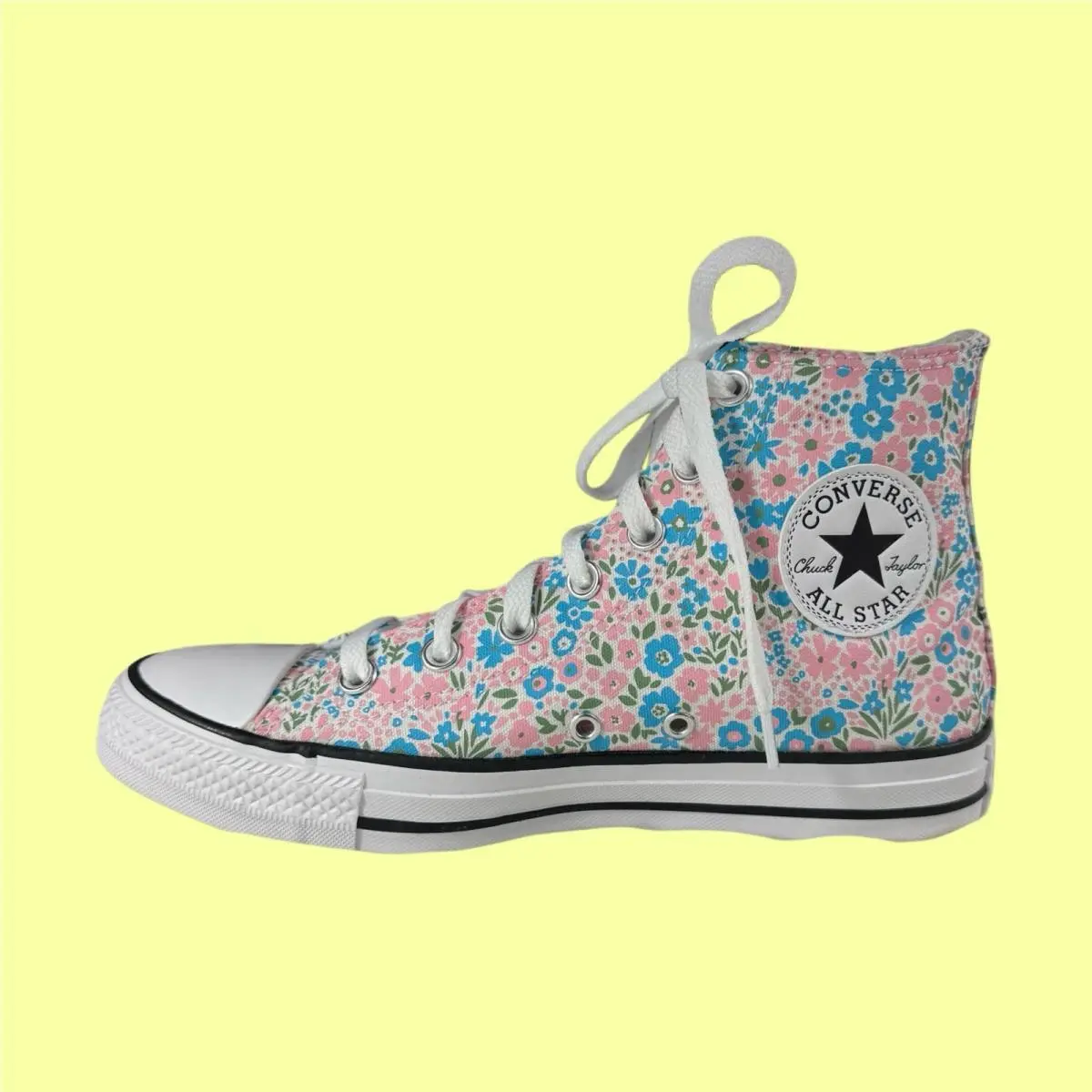 Converse shoes - Flowers - Flowers - Pink & Blue 2