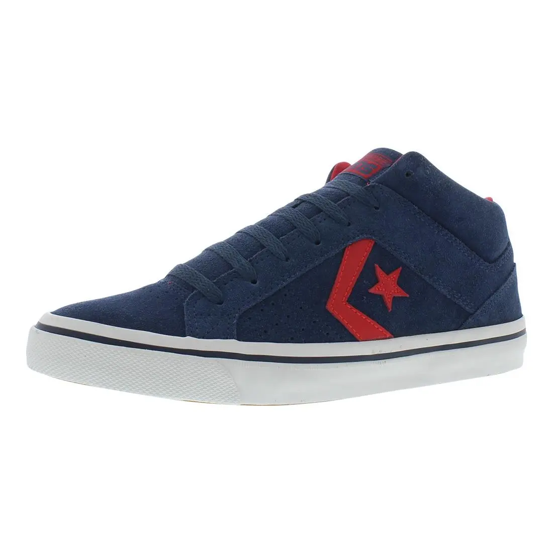 Converse Gates Mid Unisex Shoes Size 10.5 Color: Navy/red