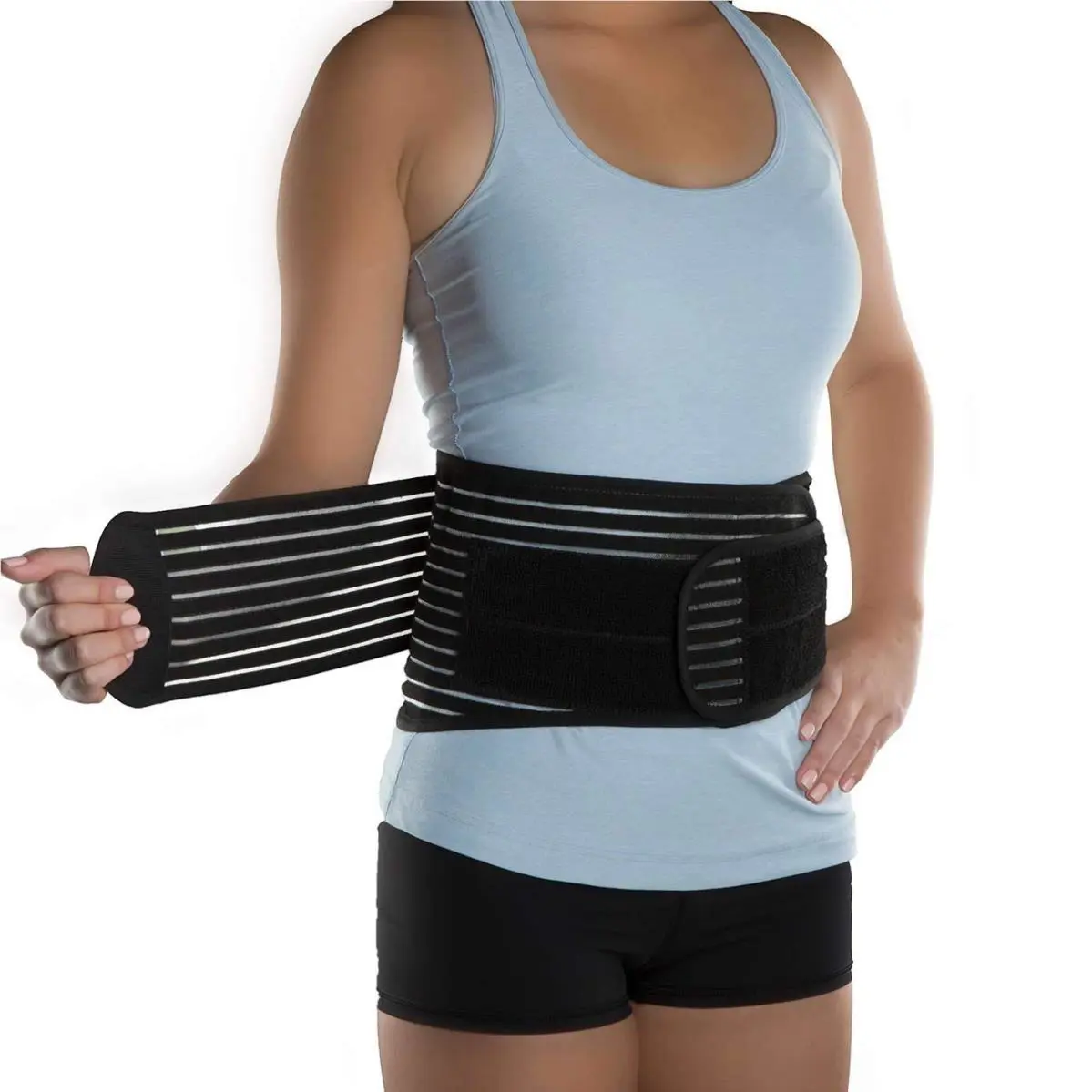 DonJoy  - Donjoy Performance Elastic Back Wrap - Dp171Bb01-Blk (UPC: 190446241966) 2