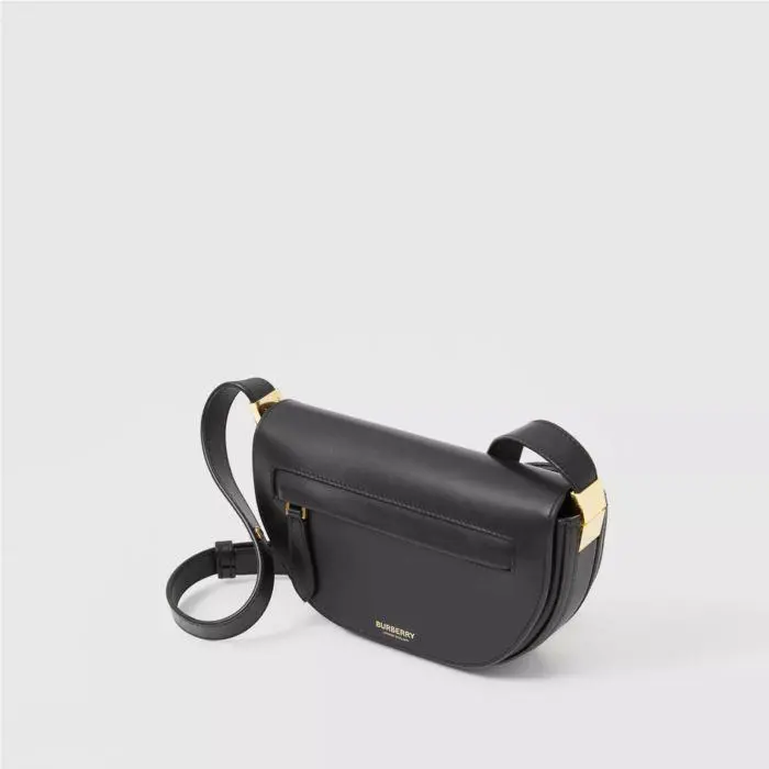 Burberry Olympia Small Leather Shoulder Bag Black