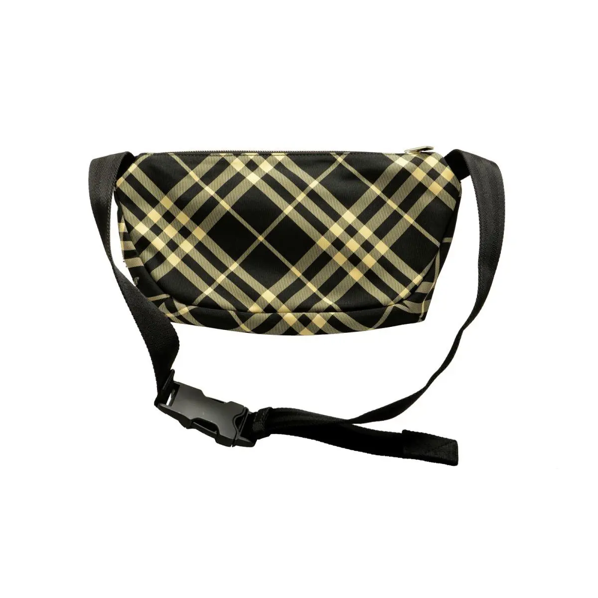 Burberry Essential Belt Bag Logo Embroidered Plaid Shoulder Fanny Belt Bag