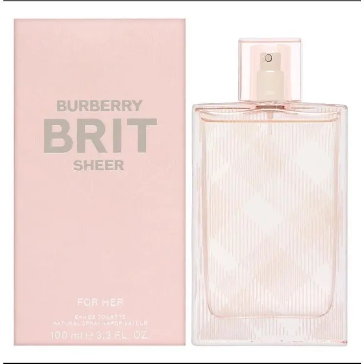 Burberry Brit Sheer by Burberry Perfume For Her Edt 3.3 oz