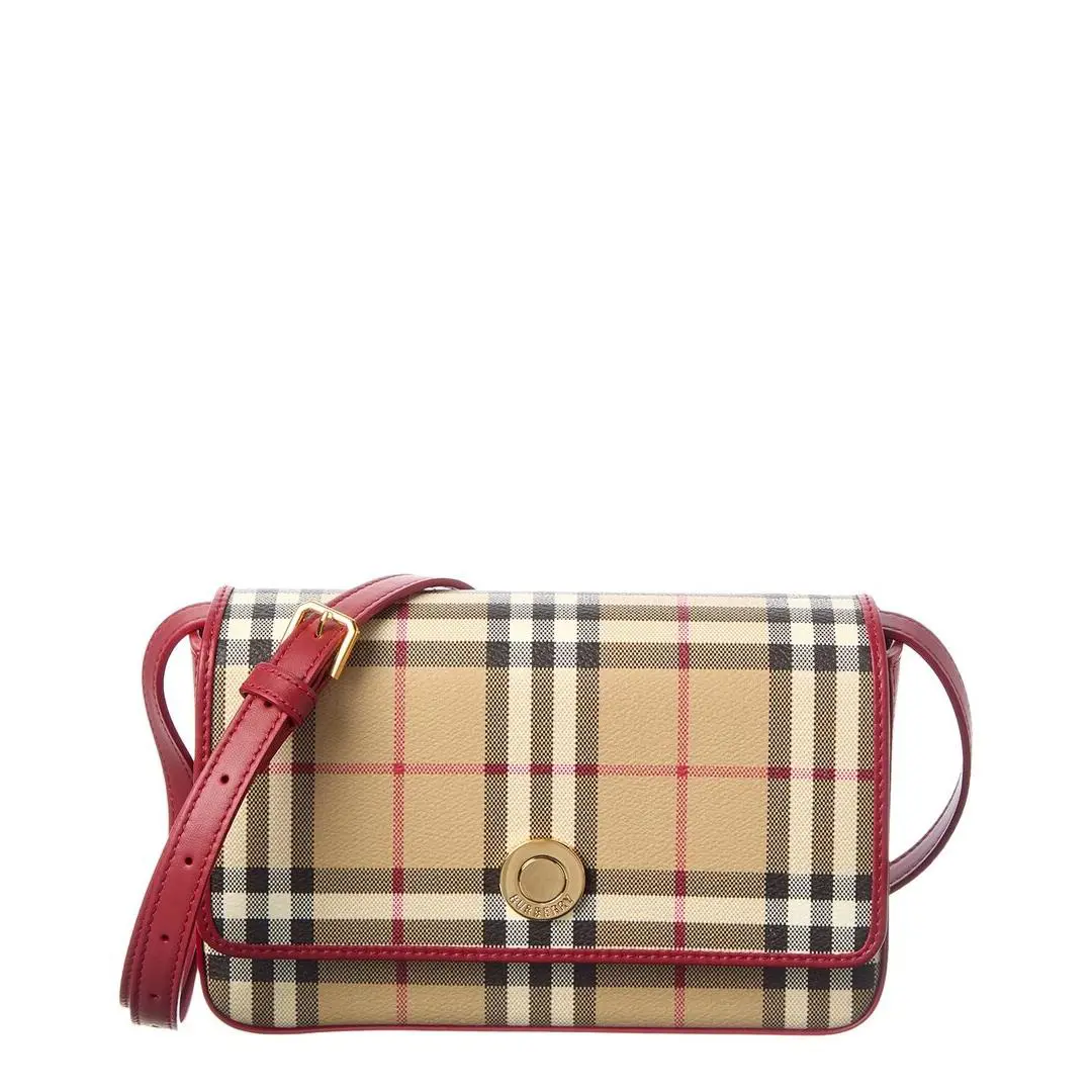 Burberry Hampshire Check Crossbody Women`s Brown - Exterior: Brown