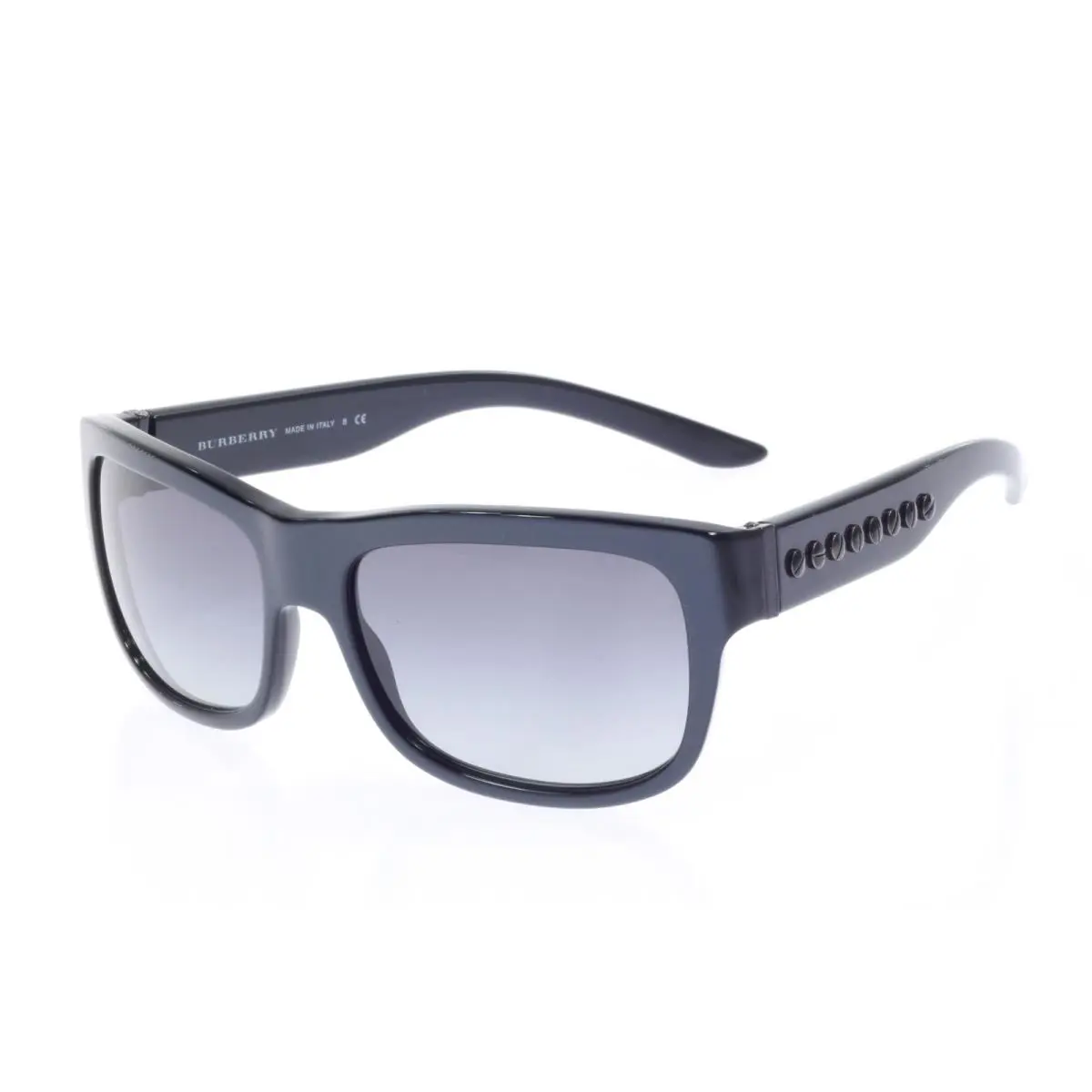 Burberry Womens Rectangle Sunglasses OS Gray Plastic Designer Luxury Eyewear