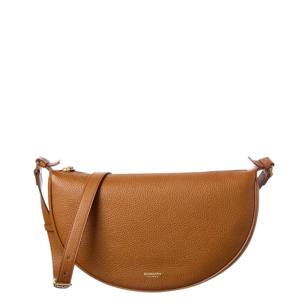 Burberry Leather Hobo Bag Women`s Brown