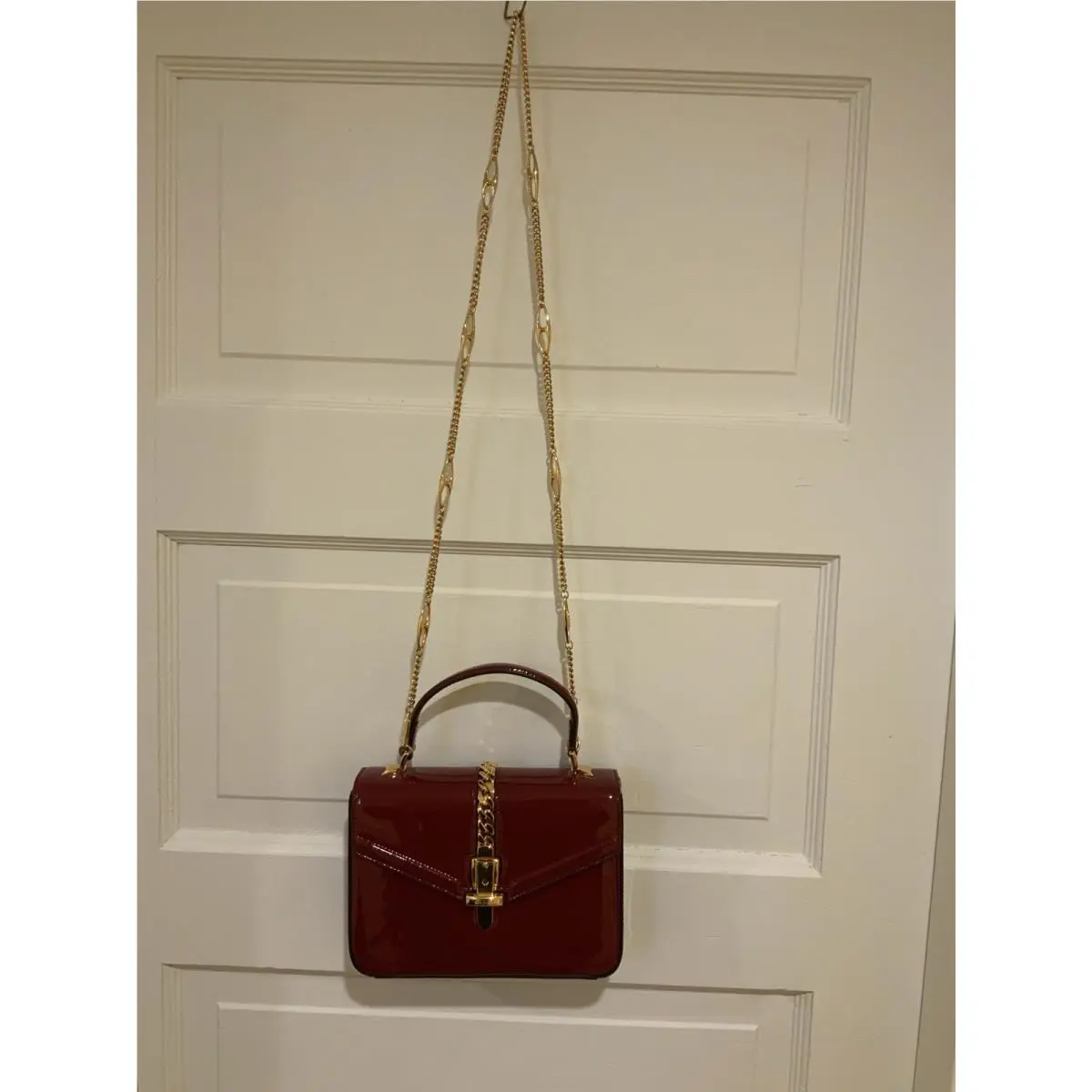 Patent Silvi 1969 Mini Top Handle Bag 589429 000926 by Gucci