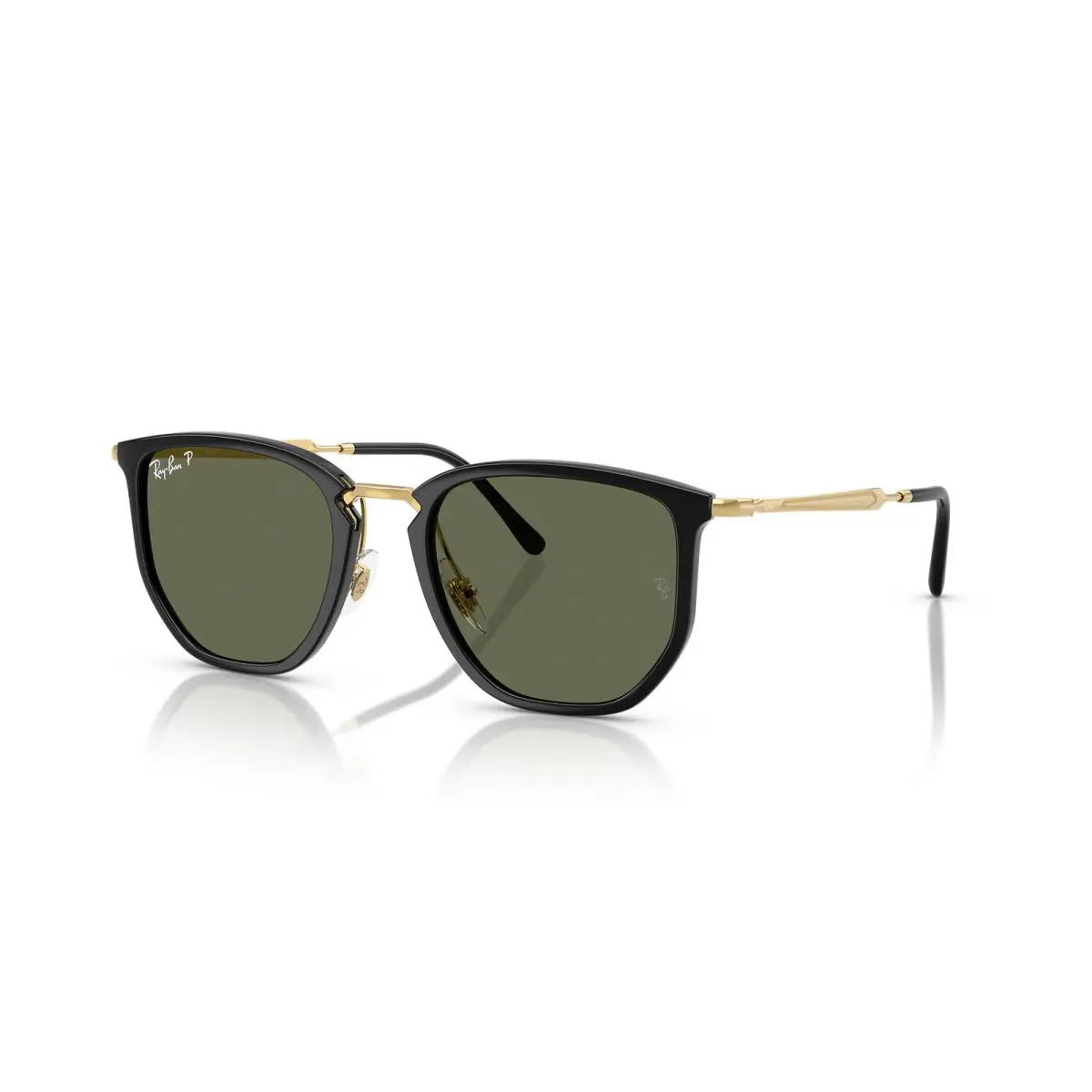 Ray-ban RB4451 Black-gold/green Polarized 53 mm Sunglasses RB4451 630658 53-20