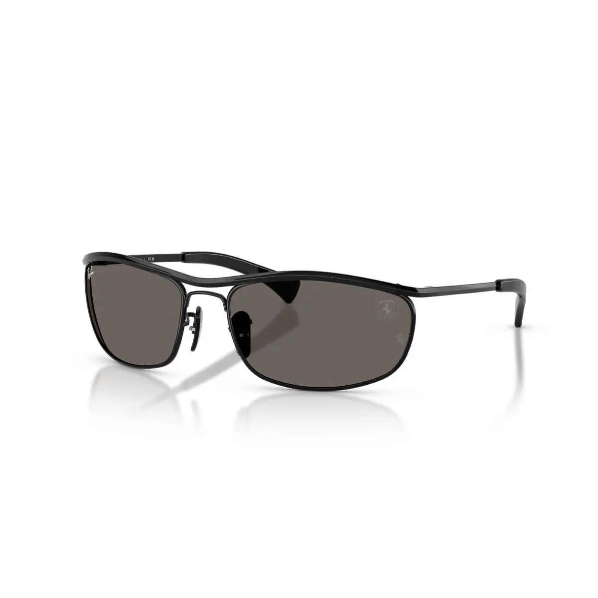 Ray-ban RB3819M Scuderia Ferrari Collection Black/dark Grey 62 mm Sunglasses - Frame: Black, Lens: Dark Grey